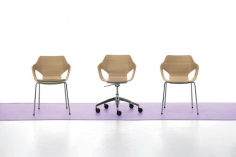Стул с подлокотниками Spark Wood фабрики LINEA FABRICA