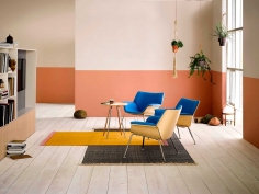 Стул с подлокотниками Swoop Lounge фабрики Herman Miller