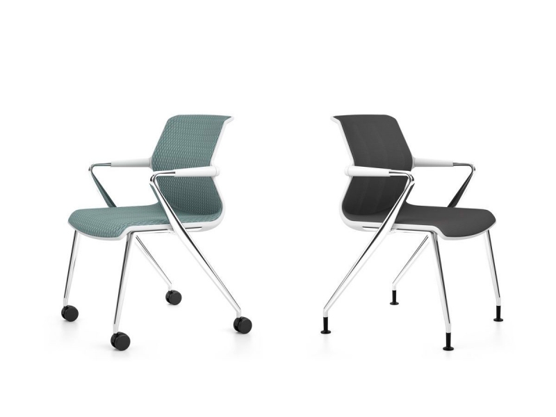 Стул с подлокотниками Eames Fiberglass фабрики Vitra