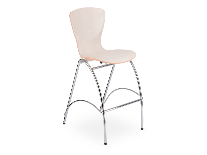 Стул высокий BINGO HOCKER WOOD CR фабрики NOWYSTUL