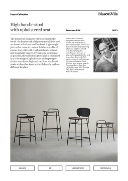 Blasco&Vila - High handle stool - Upholstered seat (en)