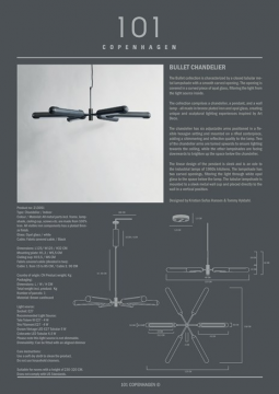 Bullet Chandelier Bronze (en)