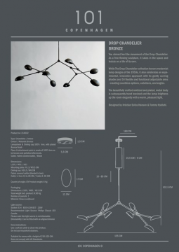 Drop Chandelier Bronze (en)
