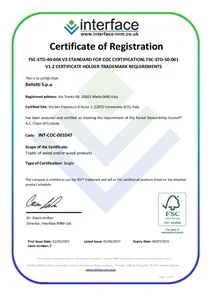 FSC Certificate Bellotti Spa