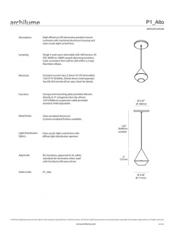 archilume Spec Sheet P1 Alto (eng)