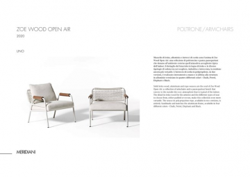 ZOE WOOD OPEN armchair (it, en)