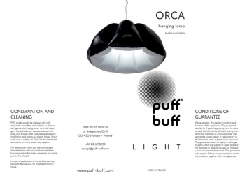 puff buff ORCA pendant lamp (en)