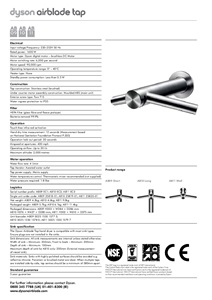 Dyson Airblade Tap TechSpec (en)