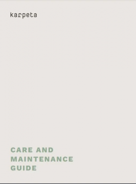 Karpeta - Care and Manteinance guide (en)