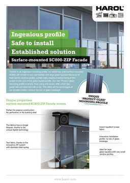 Technical Info SC800 ZIP Facade (en)