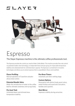 Brochure SlayerEspresso (en)