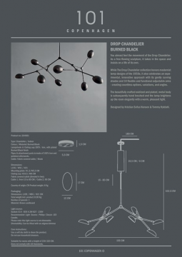 Drop Chandelier Burned Black (en)