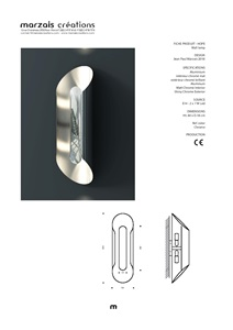 WALL LAMP HOPE MARZAIS (en, fr)