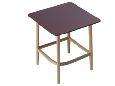 Single curve low table | столик